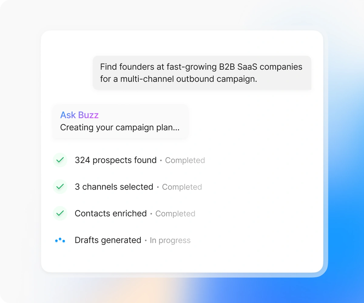 Define your campaign in one prompt