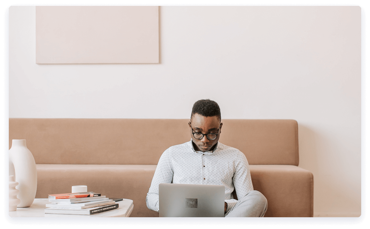 Man with laptop